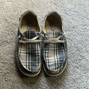 Plaid Gray Hey Dude Wendy Shoe